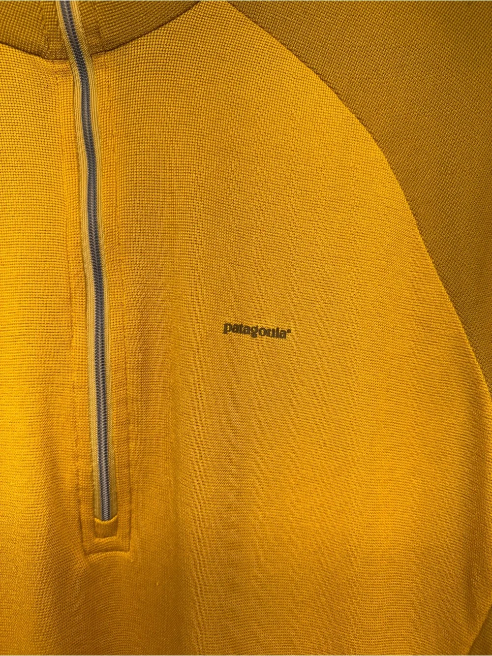 Patagonia Golden Yellow Half-Zip Capilene 2